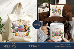 The Hunt Is On PNG, Crochet Easter Egg Hunt Sublimation Desi Product Image 6