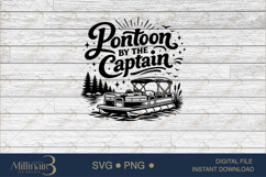Pontoon Captain SVG PNG, Funny Lake Boat Shirt Design, Summe Product Image 6
