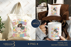 Tiny Teacher Summer PNG Cute Teacher Clipart | Back to Schoo Product Image 6