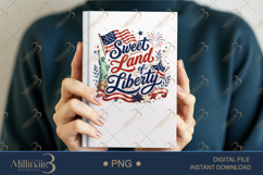 Sweet Land of Liberty PNG, Patriotic Statue of Liberty Subli Product Image 6