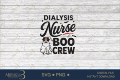 Dialysis Nurse Boo Crew SVG PNG, Funny Halloween Nurse SVG, Product Image 6
