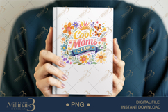 Cool Moms Club PNG, Retro Floral Mom Design, Trendy Groovy Product Image 6
