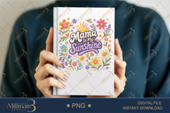 Mama Is My Sunshine PNG, Watercolor Floral Kids Design, Cute Product Image 6