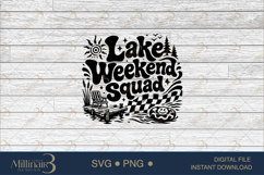 Lake Weekend Squad SVG PNG, Funny Lake Vacation Shirt Design Product Image 6