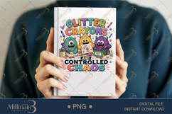 Funny Kindergarten Teacher Monster PNG Bundle, 20 Teacher PN Product Image 7