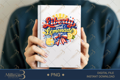 Liberty and Lemonade PNG, Patriotic Summer Sublimation Desig Product Image 6