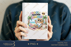 Cool Teacher Summer PNG Cute Teacher Beach Clipart | Funny Product Image 6