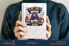 Teacher Mode Activated Again PNG, Funny Monster Teacher Design Product Image 6