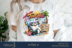 Too Hot for Cavities PNG, Funny Dental Assistant Summer Desi Product Image 6