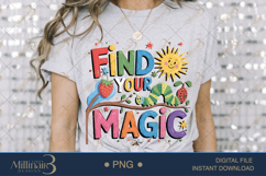 Find Your Magic Caterpillar Teacher PNG Inspirational Quote Product Image 3