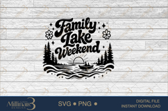 Family Lake Weekend 2026 SVG PNG, Matching Vacation Shirt Product Image 6