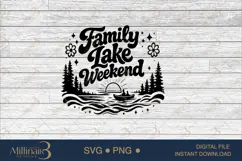 Family Lake Weekend 2026 SVG PNG, Matching Vacation Shirt Product Image 6