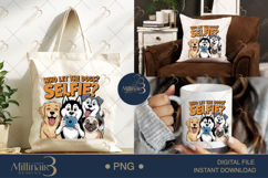 Who Let the Dogs Selfie?! Funny Dog Design for Pet Lovers Product Image 6