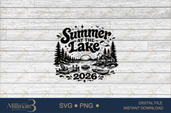 Summer at the Lake 2026 SVG PNG, Funny Lake Vacation Shirt D Product Image 6