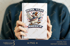 Honk Yeah America PNG, Funny Patriotic Goose Sublimation Des Product Image 5