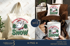 Christmas Ghost PNG Bundle | 12 Funny Holiday Clipart Design Product Image 7
