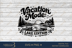 Vacation Mode Lake Edition SVG PNG, Matching Summer Vacation Product Image 6
