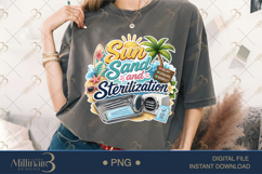 Sun Sand and Sterilization PNG, Dental Assistant Summer Subl Product Image 6