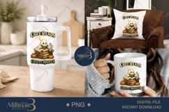 Cozy Reads and Creepy Nights PNG, Cute Ghost Reading Design Product Image 7