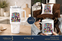 Powered by Coffee and Lesson Plans PNG, Funny Teacher Monsters Product Image 7