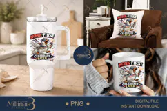 Honk First Celebrate Later PNG, Funny Patriotic Goose Sublim Product Image 7