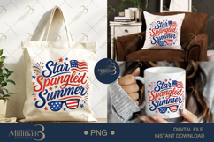 Star Spangled Summer PNG, Patriotic Summer Sublimation Desi Product Image 7