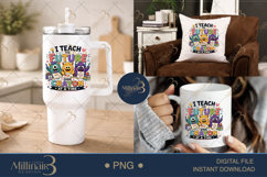 I Teach the Future One Crayon at a Time PNG, Inspirational T Product Image 7