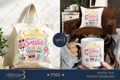 Sunshine and Smiles Dental Assistant PNG, Cute Summer Dental Product Image 7