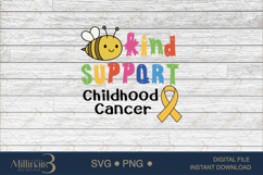 Be Kind Support Childhood Cancer Awareness Shirt Product Image 7