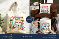 Polishing Teeth Summer Mode PNG, Cute Dental Assistant Summe Product Image 7