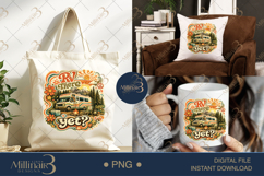 RV There Yet PNG, Retro Camping Sublimation Design, Funny Mo Product Image 7