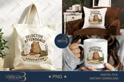 Selective Attendance Association PNG, Funny Capybara Introve Product Image 6