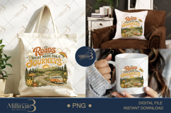 Roads Were Made for Journeys PNG, Retro Road Trip Sublimatio Product Image 7