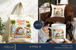 Beach Hair Dental Care PNG, Funny Dental Assistant Summer De Product Image 6