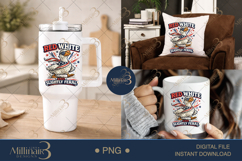 Red White And Slightly Feral PNG, Funny Patriotic Goose Subl Product Image 7