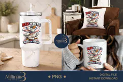 Red White And Slightly Feral PNG, Funny Patriotic Goose Subl Product Image 7