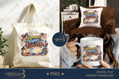 Summer Nights and Fireworks PNG, Patriotic Summer Sublimatio Product Image 7
