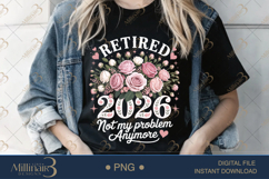 Funny Retirement Officially Retired 2026 PNG Bundle Product Image 8