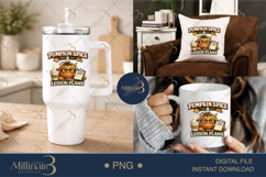 Pumpkin Spice And Lesson Plans PNG, Cute Fall Teacher Design Product Image 7
