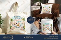 Ocean Breeze Teacher Life PNG Cute Teacher Summer Clipart | Product Image 7