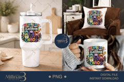 New Year Same Classroom Chaos PNG, Funny Teacher Back to School Product Image 7