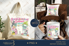 Dental Assistant Summer Mode PNG, Cute Retro Dental Sublimat Product Image 7