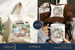 Cool Teacher Summer PNG Cute Teacher Beach Clipart | Funny Product Image 7