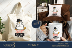 Quiet Goose Society PNG, Funny Introvert Goose Sublimation D Product Image 7