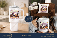 Spells Books and Autumn Nights PNG, Cute Halloween Book Love Product Image 7