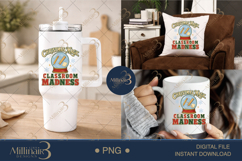 Christmas Magic Classroom Madness PNG, Funny Teacher Christm Product Image 7