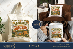 Weekend Forecast Camping PNG, Retro Camping Sublimation Desi Product Image 7