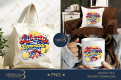 Liberty and Lemonade PNG, Patriotic Summer Sublimation Desig Product Image 7