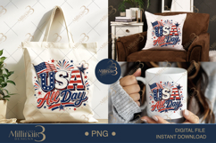 USA All Day PNG, Patriotic Fourth of July Sublimation Design Product Image 7