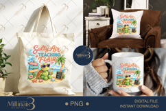 Salty Air Teaching Flair PNG Funny Teacher Summer Clipart | Product Image 7